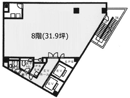 メアリヒト御茶ノ水ビル8F 間取り図