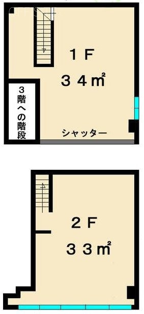 HM本駒込ビル1-2F 間取り図