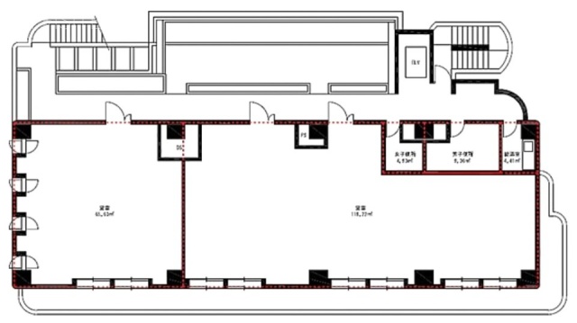 集花園ビル4F 間取り図