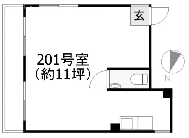 にしのビル201 間取り図