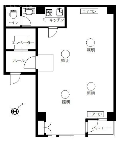 朝陽ビル6F 間取り図
