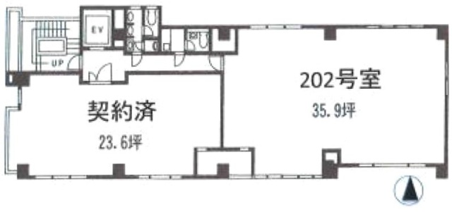 小松和東上野ビル202 間取り図