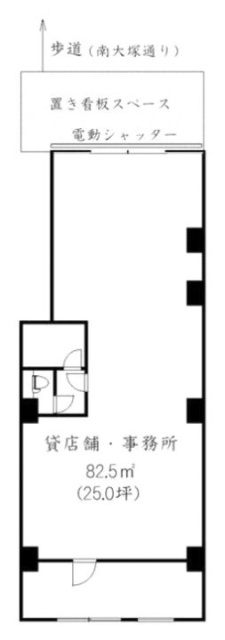 河合薬品ビル1F 間取り図