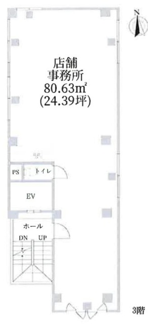 パルシードビル3F 間取り図