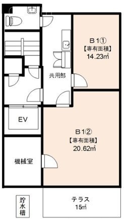 BM原宿B1F 間取り図