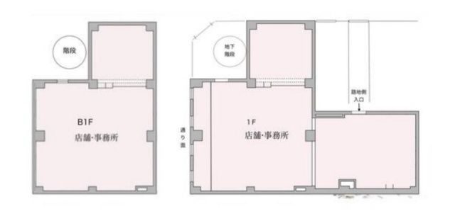アヴァンセ虎ノ門ビルB1+1F 間取り図