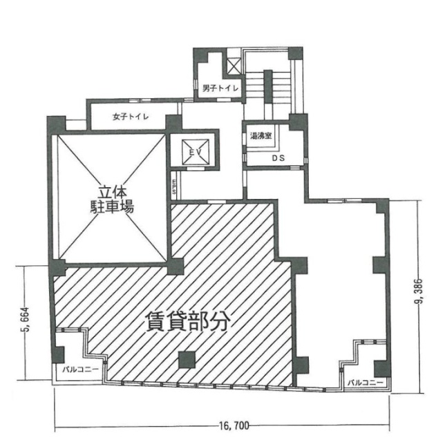 エイチ・アール・ネットビル3F 間取り図