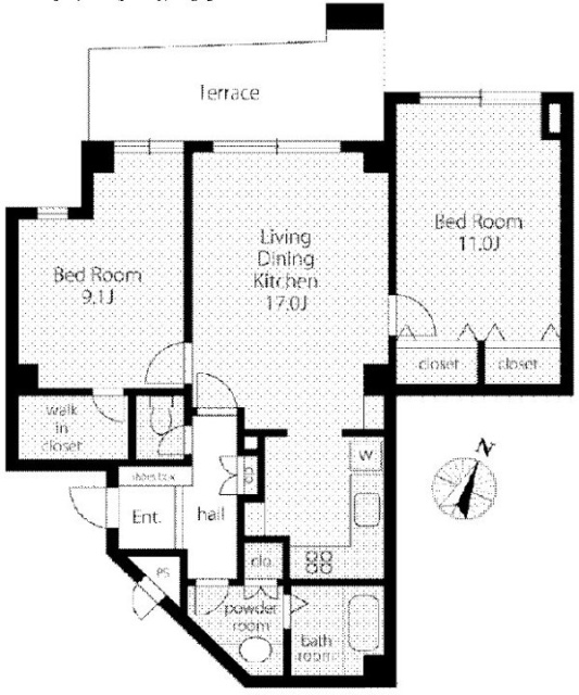 VORT白金台ANNEX102 間取り図