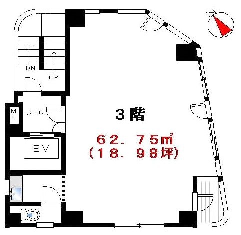 金正堂ビル3F 間取り図