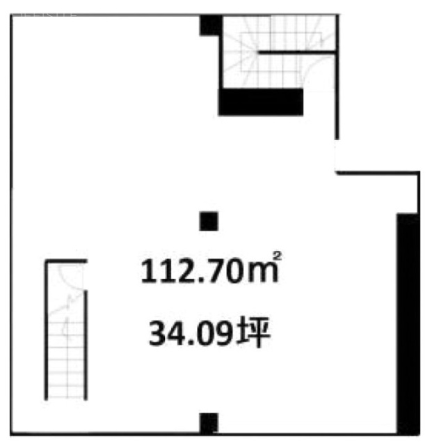 竹の塚コーポ三愛ビルB1F 間取り図