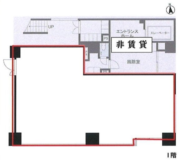 ウェルスクエア神保町1F 間取り図