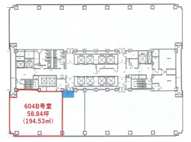 紀尾井町ビル604B 間取り図