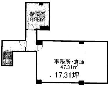 赤坂会館ビルB1F 間取り図