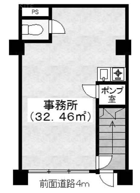 藤本ビル1F 間取り図