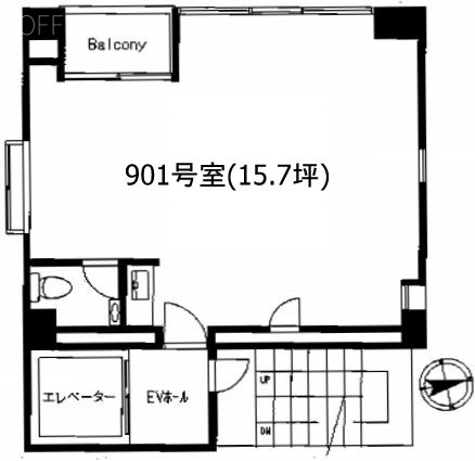 九段下ASNビル9F 間取り図