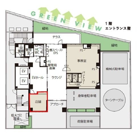 CIRCLES御茶ノ水1F 間取り図