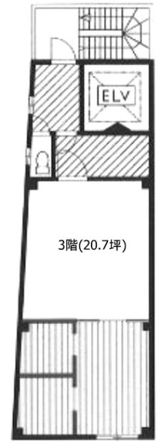 瀬水水産ビル3F 間取り図