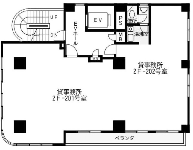 アサヒビル2F 間取り図