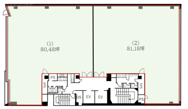 ラウンドクロス新宿分割2 間取り図