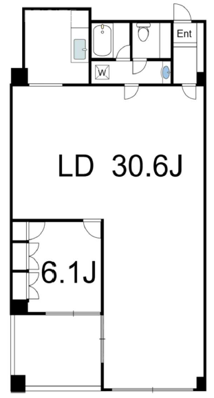 サニーポート芝1002 間取り図