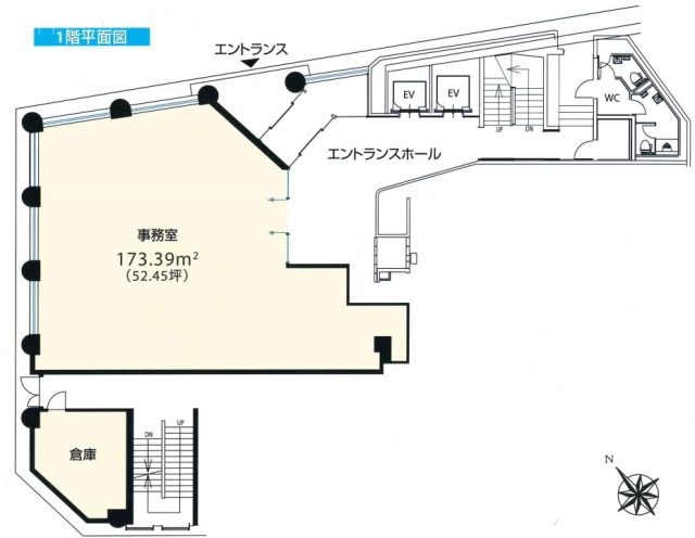 新宿イーストスクエアビル1F 間取り図