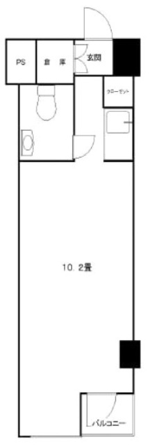 ハイホーム五反田408 間取り図