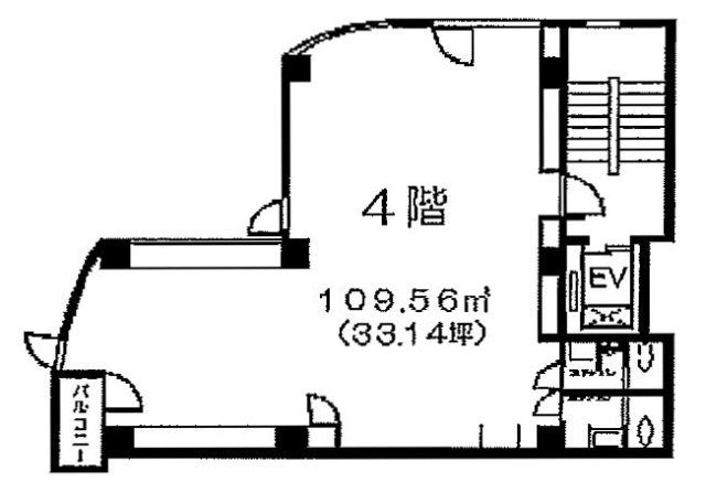 山本ビル4F 間取り図