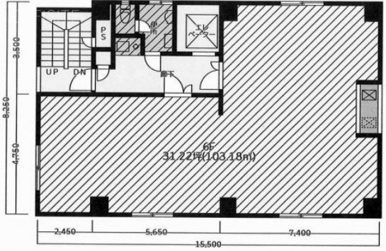 中根ビル6F 間取り図