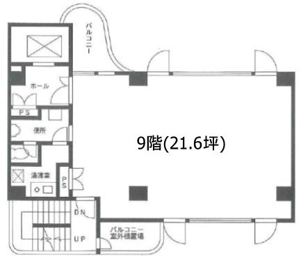 ルート根岸ビル9F 間取り図