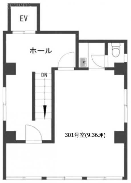 矢田ビル301 間取り図