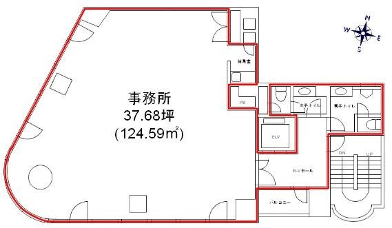 NCO神田須田町ビル3F 間取り図