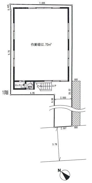 東品川一丁目S邸ビル1F 間取り図