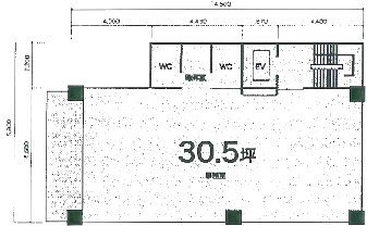 第1びる別館南棟ビル2F 間取り図