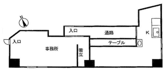 園田ビル1F 間取り図