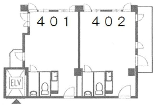 ウィンド赤坂Ⅱ402 間取り図