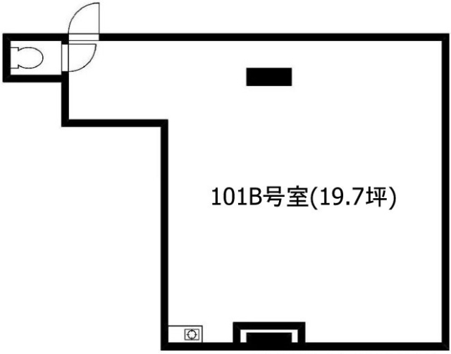 プラザホワイトベアー101B 間取り図