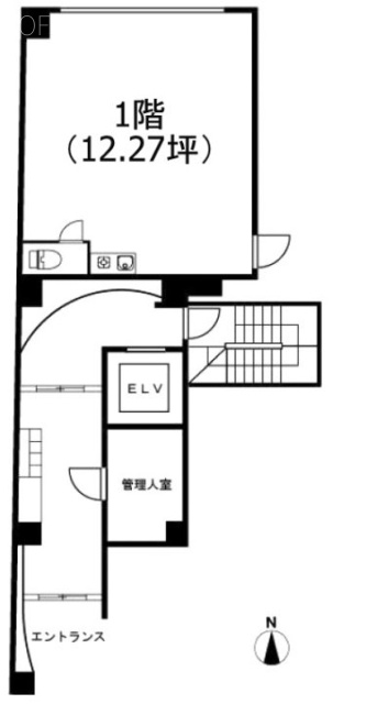 ヒロコートアキハバラ1F 間取り図