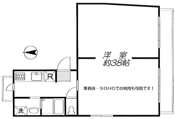 テラス小黒201 間取り図