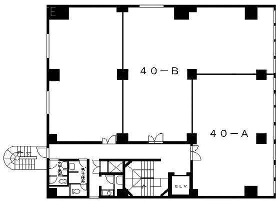 オリンピック錦町ビル40-A 間取り図