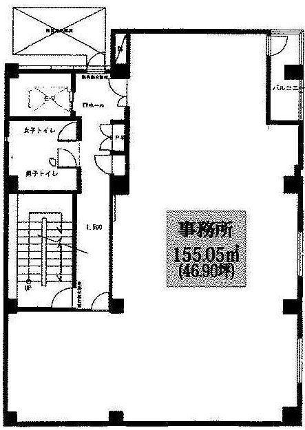 築地大和ビル2F 間取り図