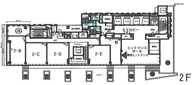 霞が関東急ビルB 間取り図