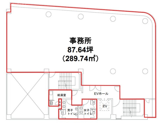 OS築地ビル2F 間取り図