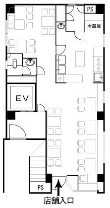 利久堂ビル1F 間取り図