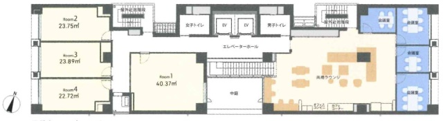 H1O日本橋小舟町1 間取り図