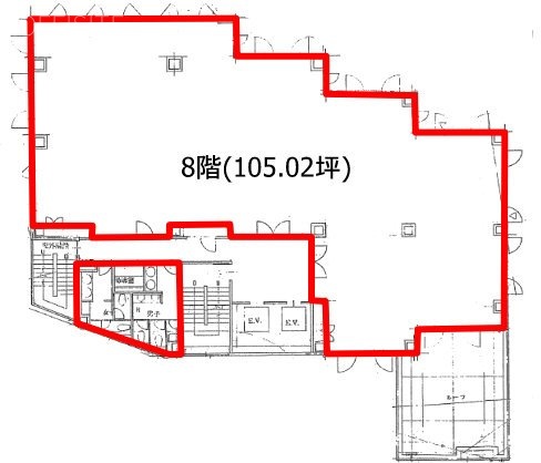 高田馬場看山ビル8F 間取り図