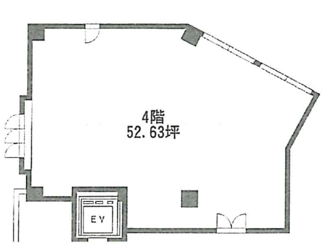 国立せきやビル4F 間取り図