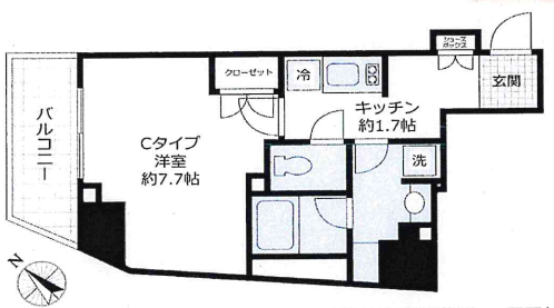 VORT渋谷松濤residence703 間取り図