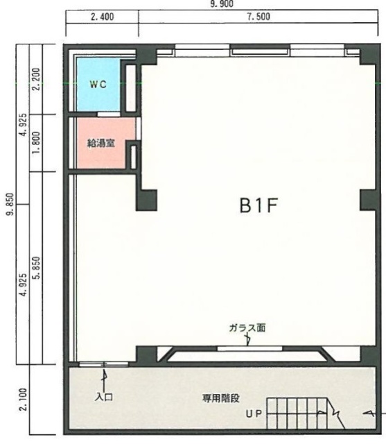 高部ビルB1F 間取り図