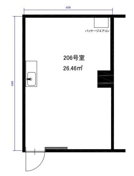 コントワール新宿206 間取り図