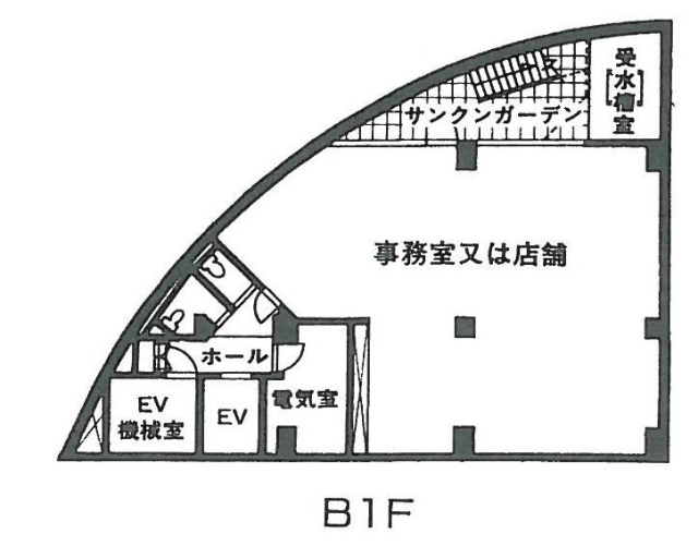狸穴アークビルB1F 間取り図
